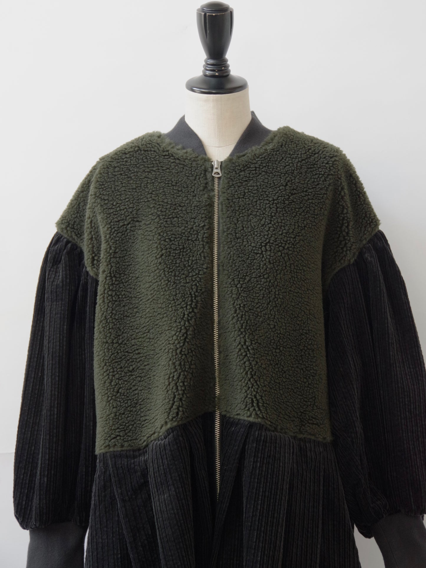 ボアコンボコーデュロイ Wzipロングコート | PARIS DE AOUNE