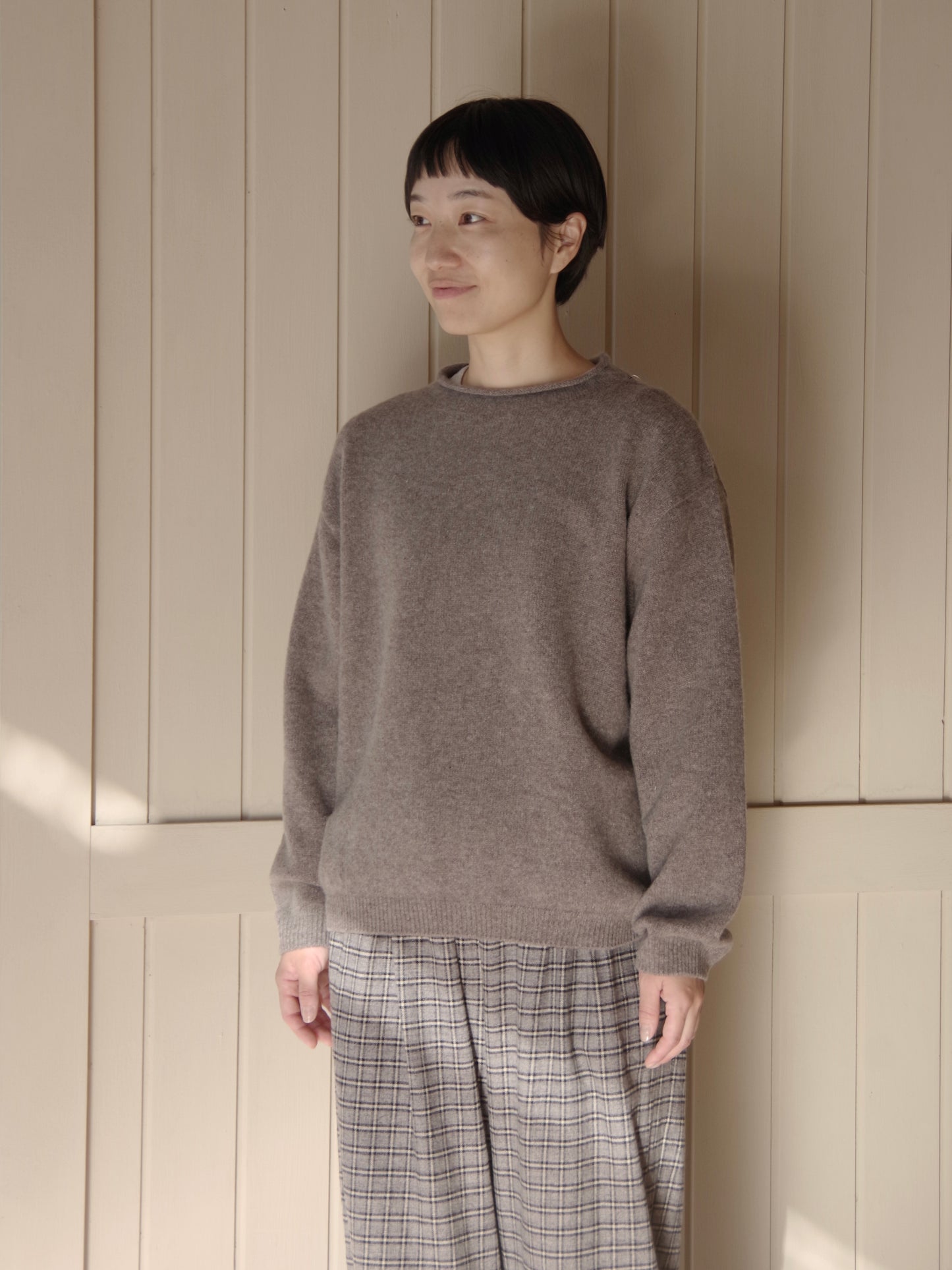 ウールカシミヤ天竺 プチハイネックプルオーバー ( 3 colors) | Hands of creation