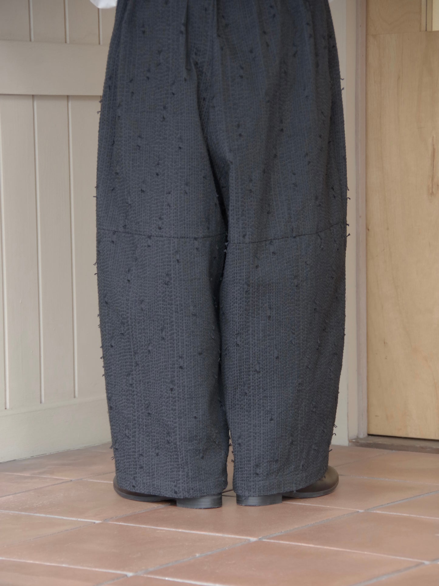 sashiko jacquard ボリュームパンツ | qiri
