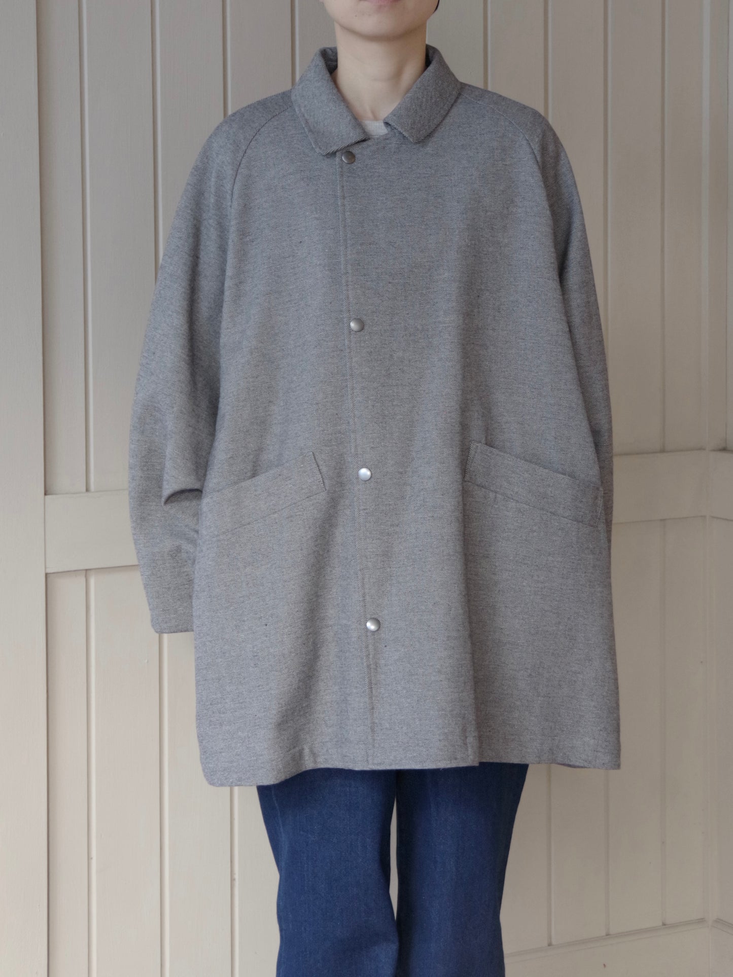 POP TWEED DOLMAN コート| buoy buoy