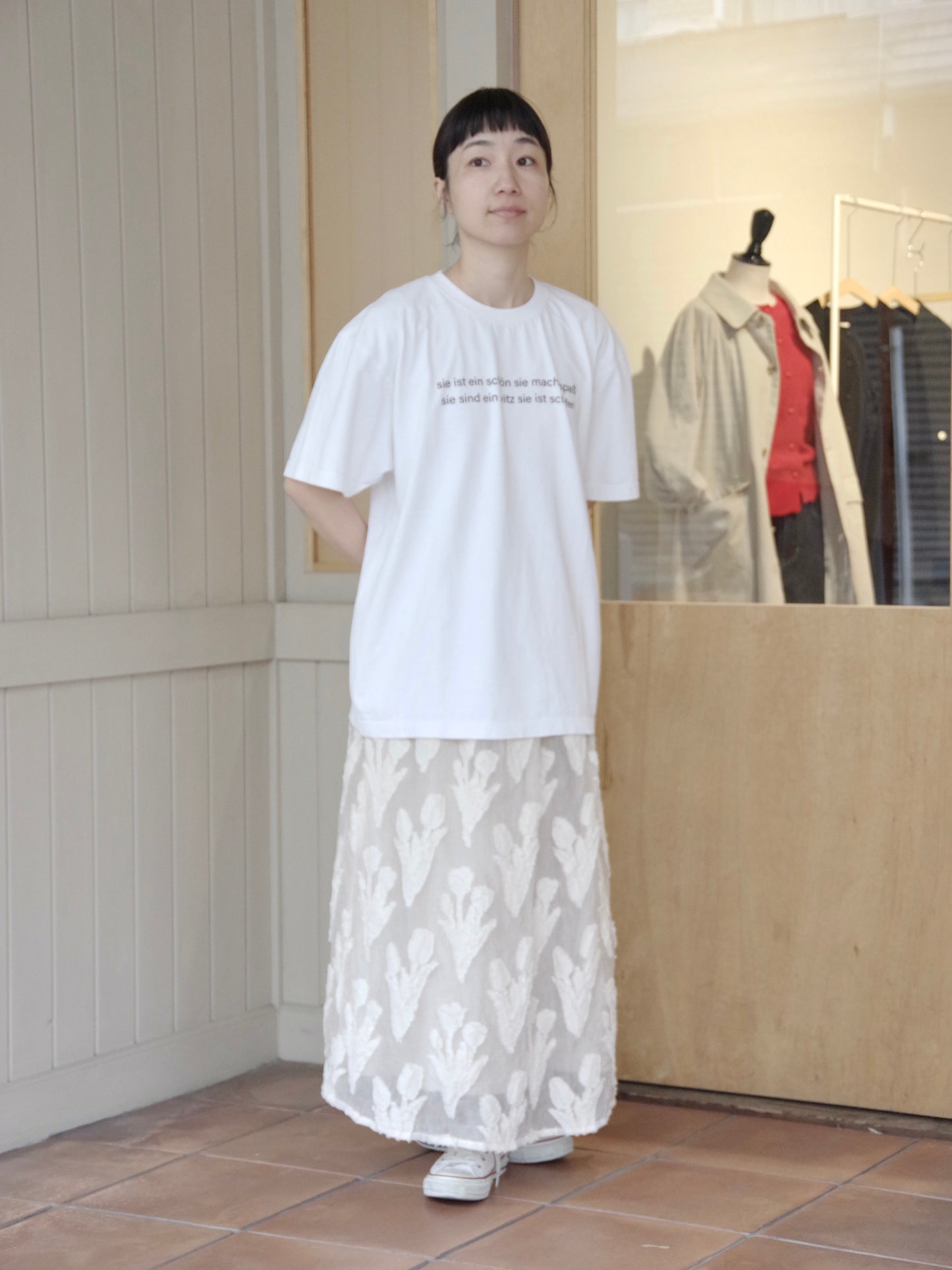 製品染めロゴプリント BIG Tシャツ | iki