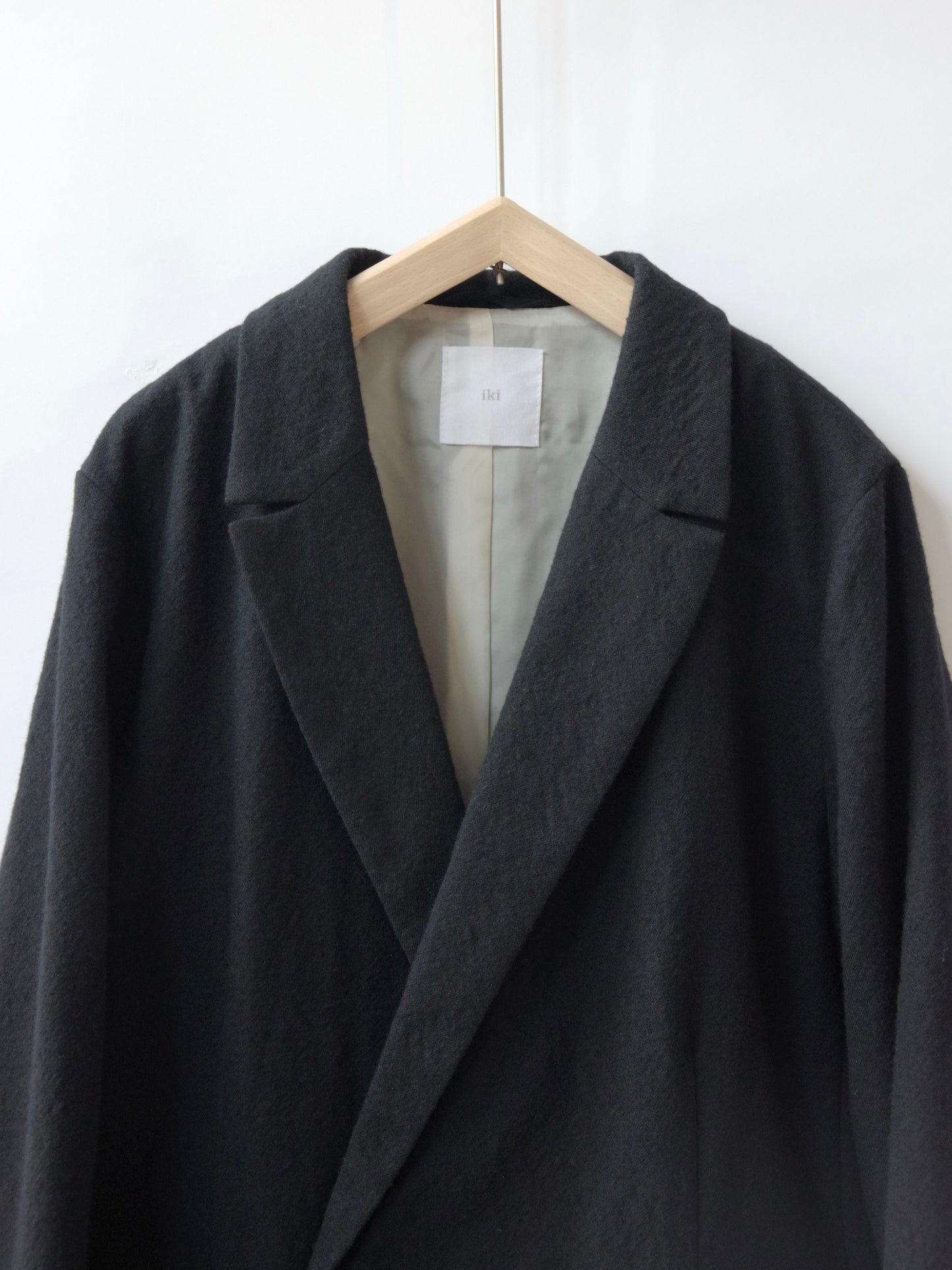 強縮ウールテーラードダブルジャケット | iki