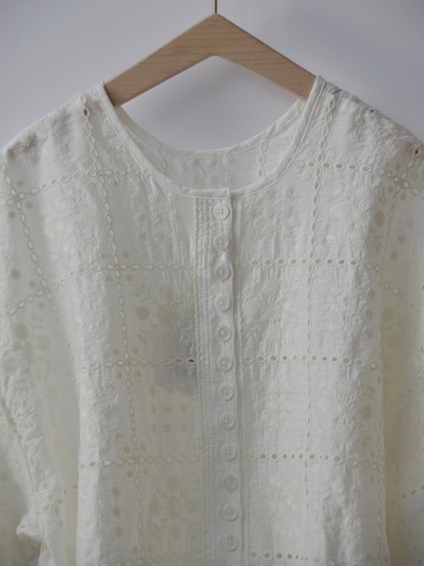 eyelet embroidely haori ブラウス ( 2color)  |  yuni
