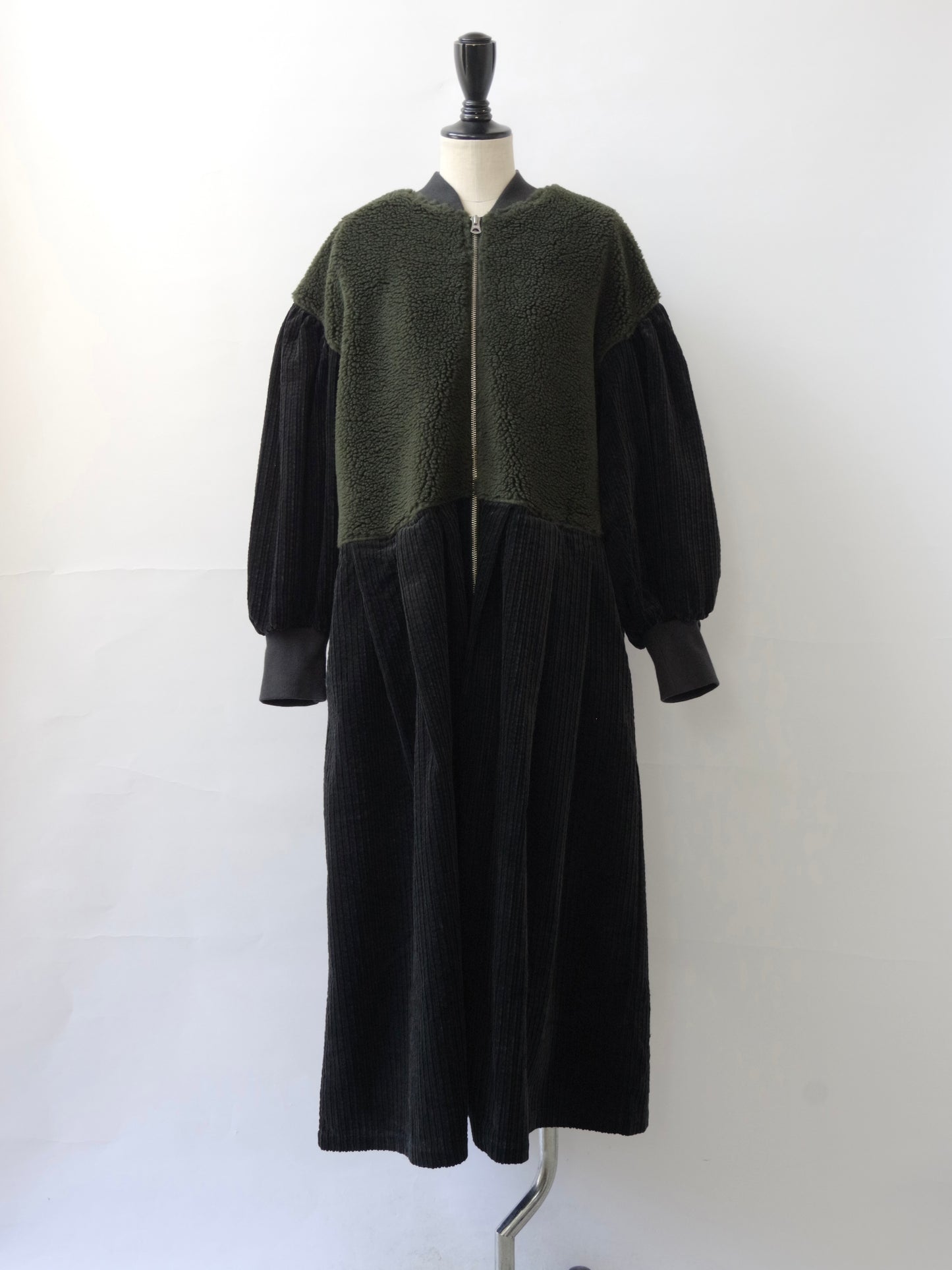 ボアコンボコーデュロイ Wzipロングコート | PARIS DE AOUNE