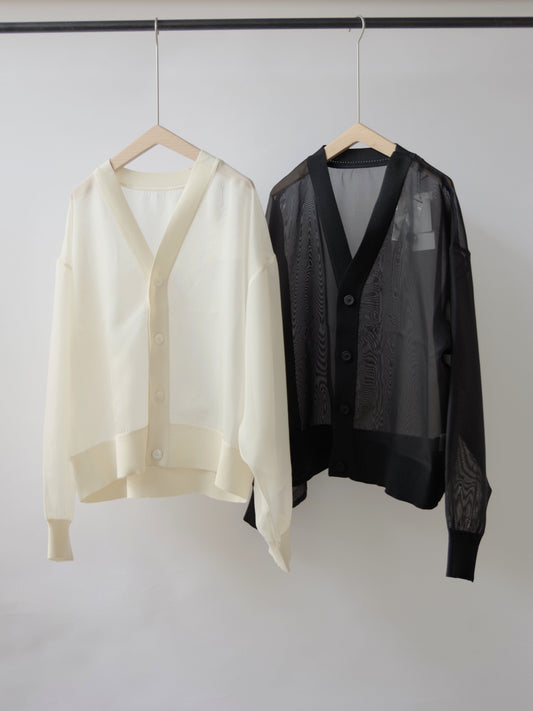 REI 布帛ドッキング カーディガン | iki