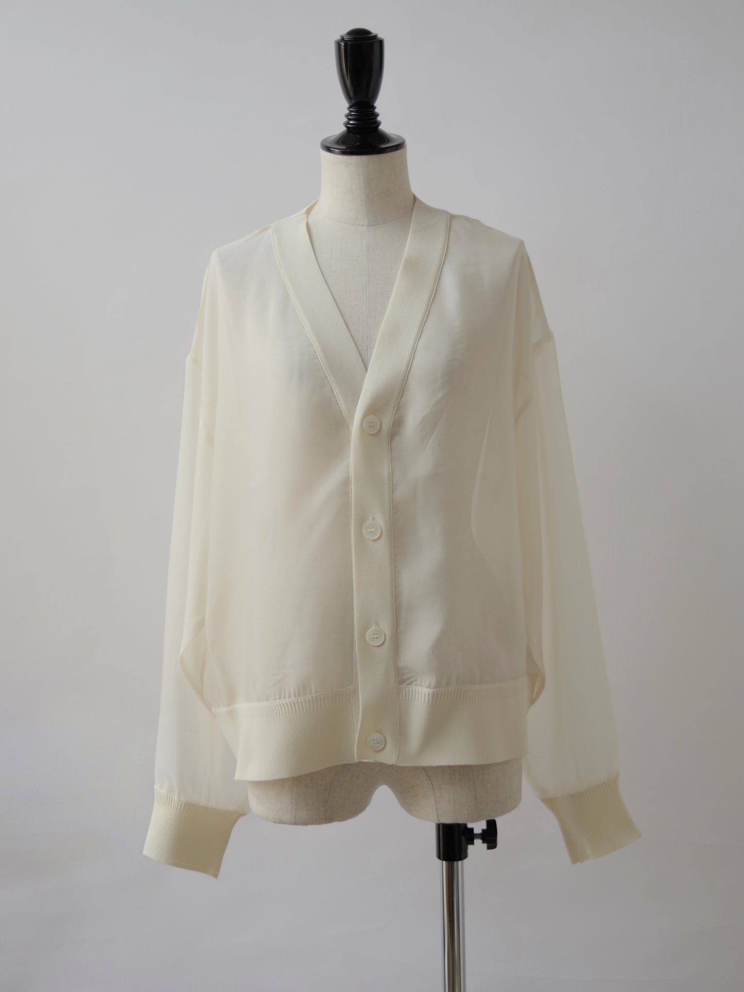 REI 布帛ドッキング カーディガン | iki