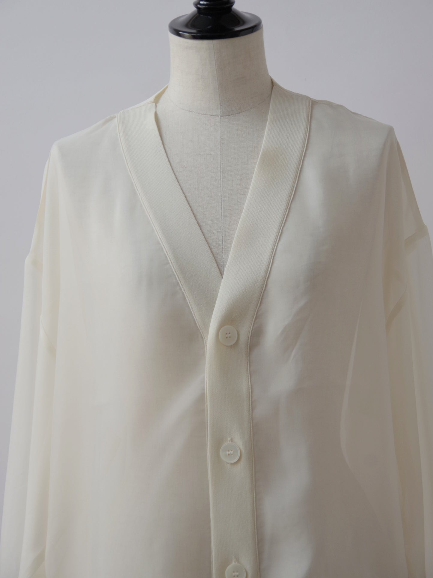 REI 布帛ドッキング カーディガン | iki