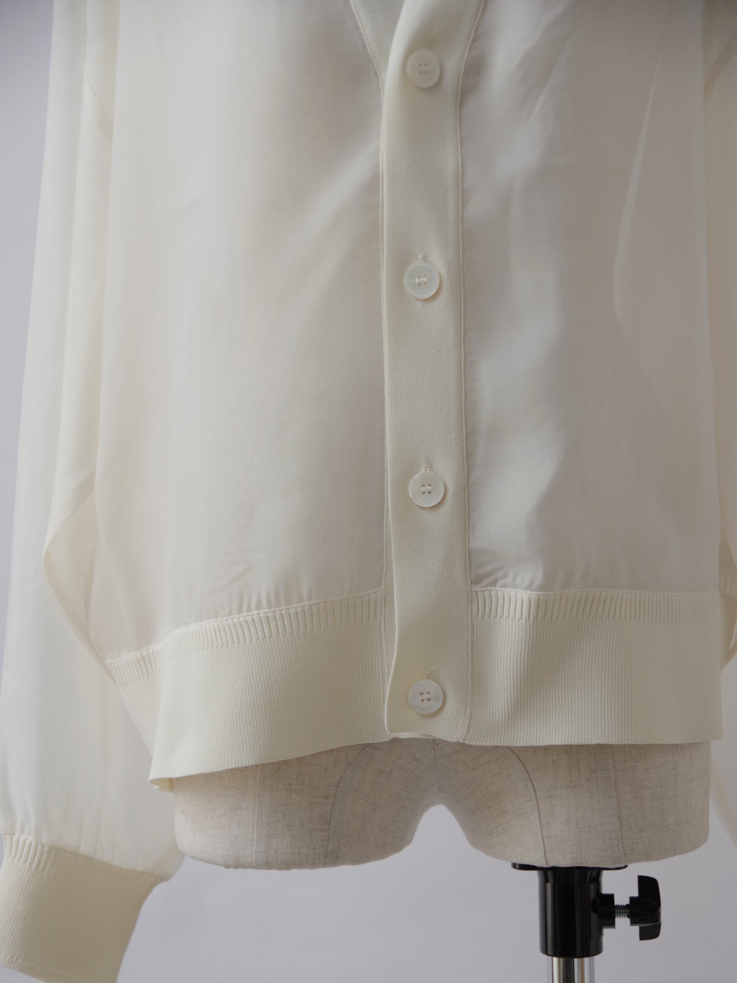 REI 布帛ドッキング カーディガン | iki