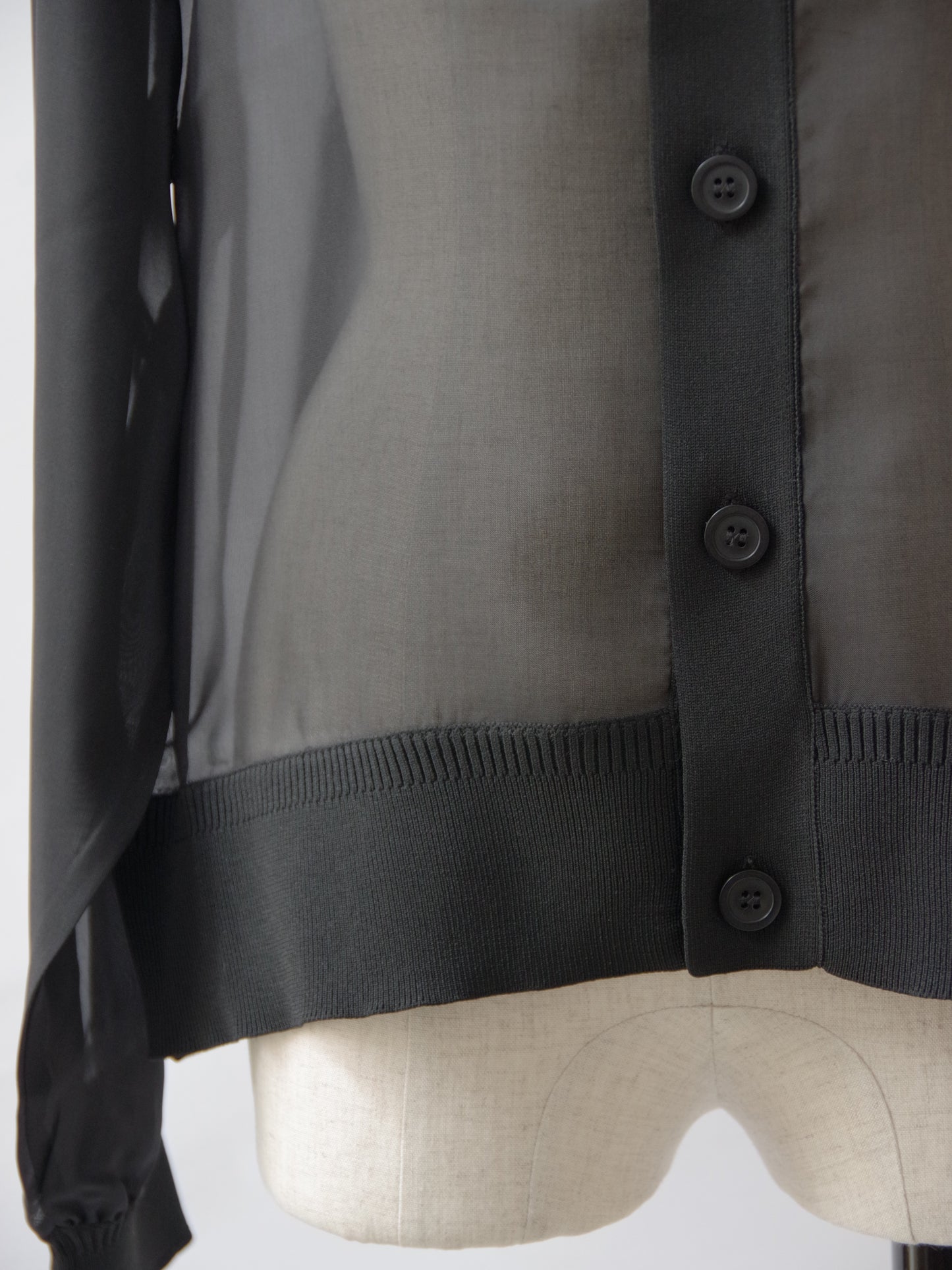 REI 布帛ドッキング カーディガン | iki