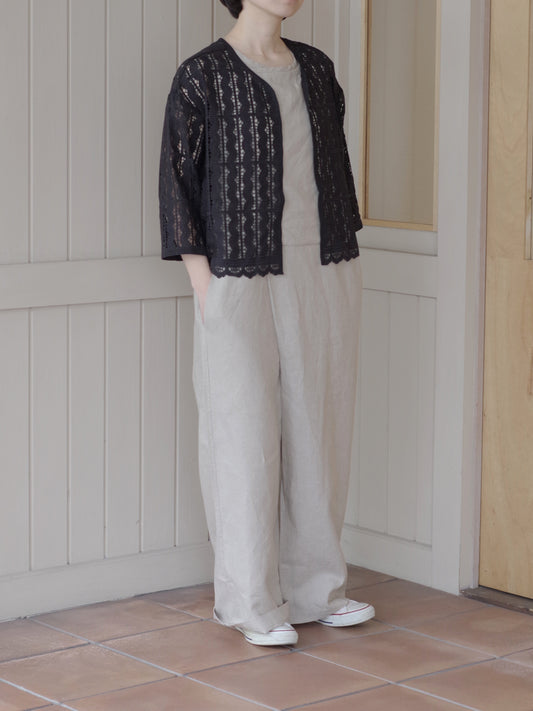 コットン wave lace  haori ブラウス | yuni