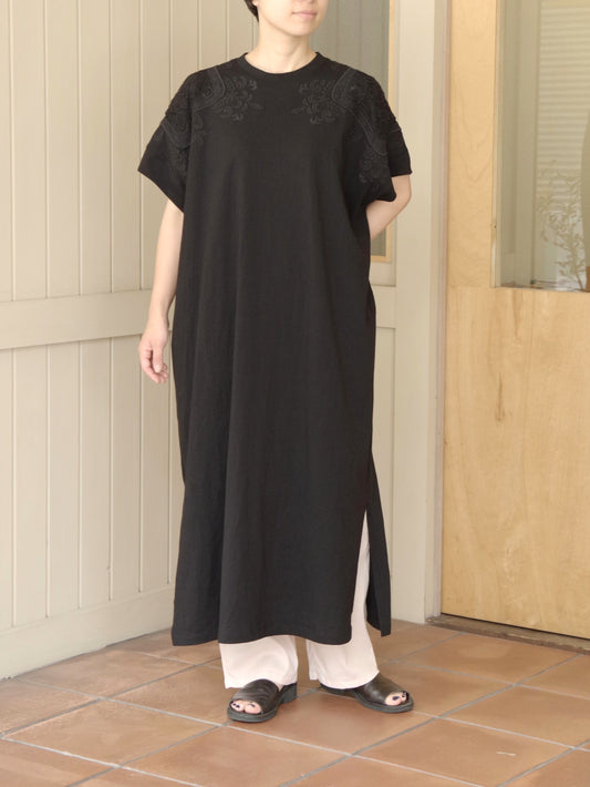 コットンレース刺繍ワンピース | yuni