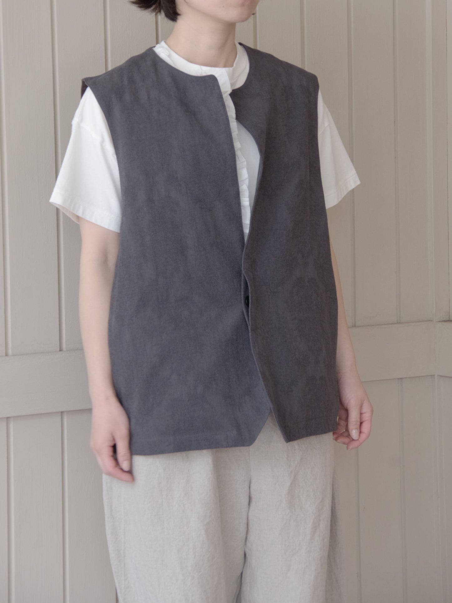 花柄ジャガード ベスト | sisisi