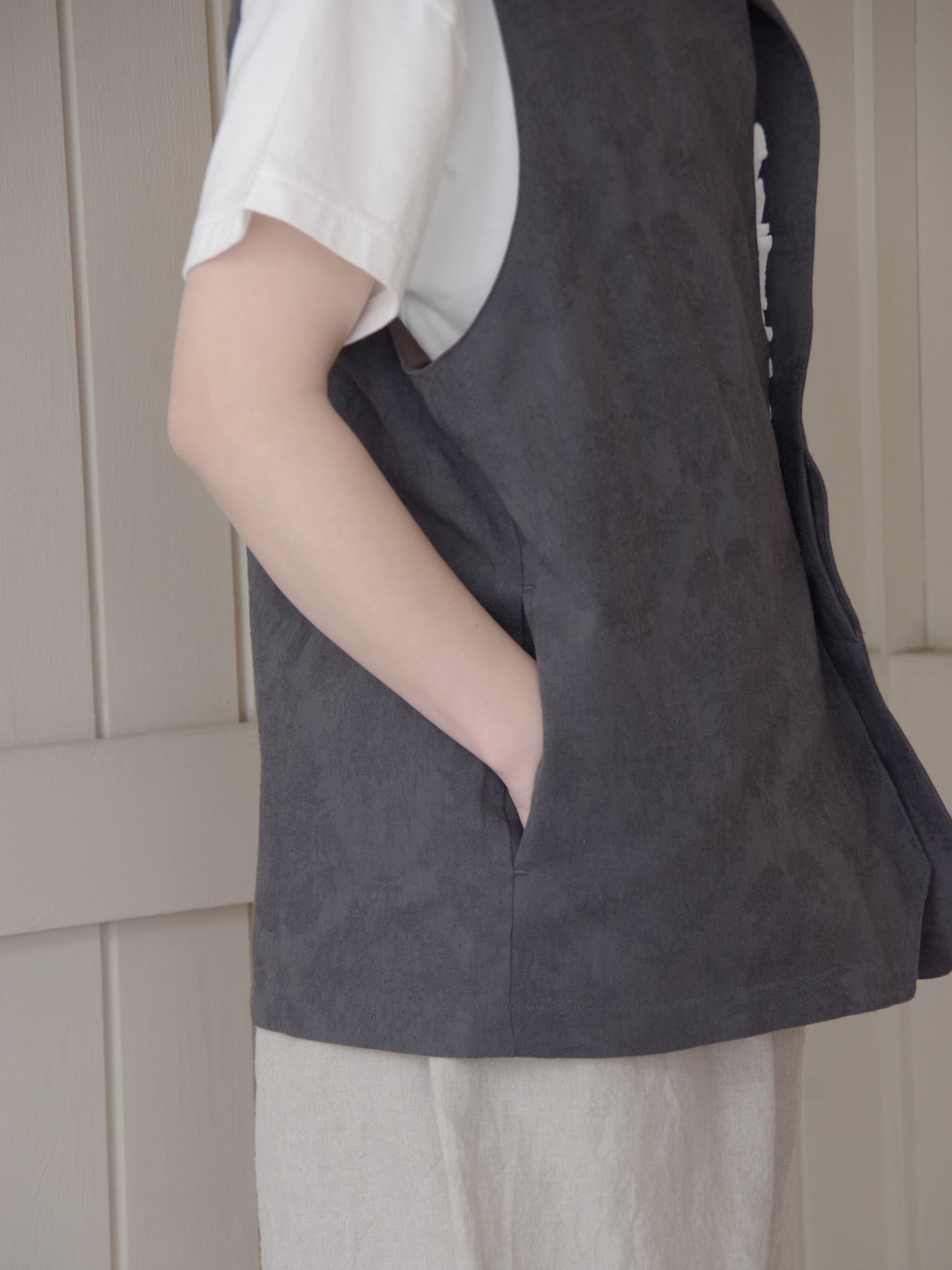 花柄ジャガード ベスト | sisisi