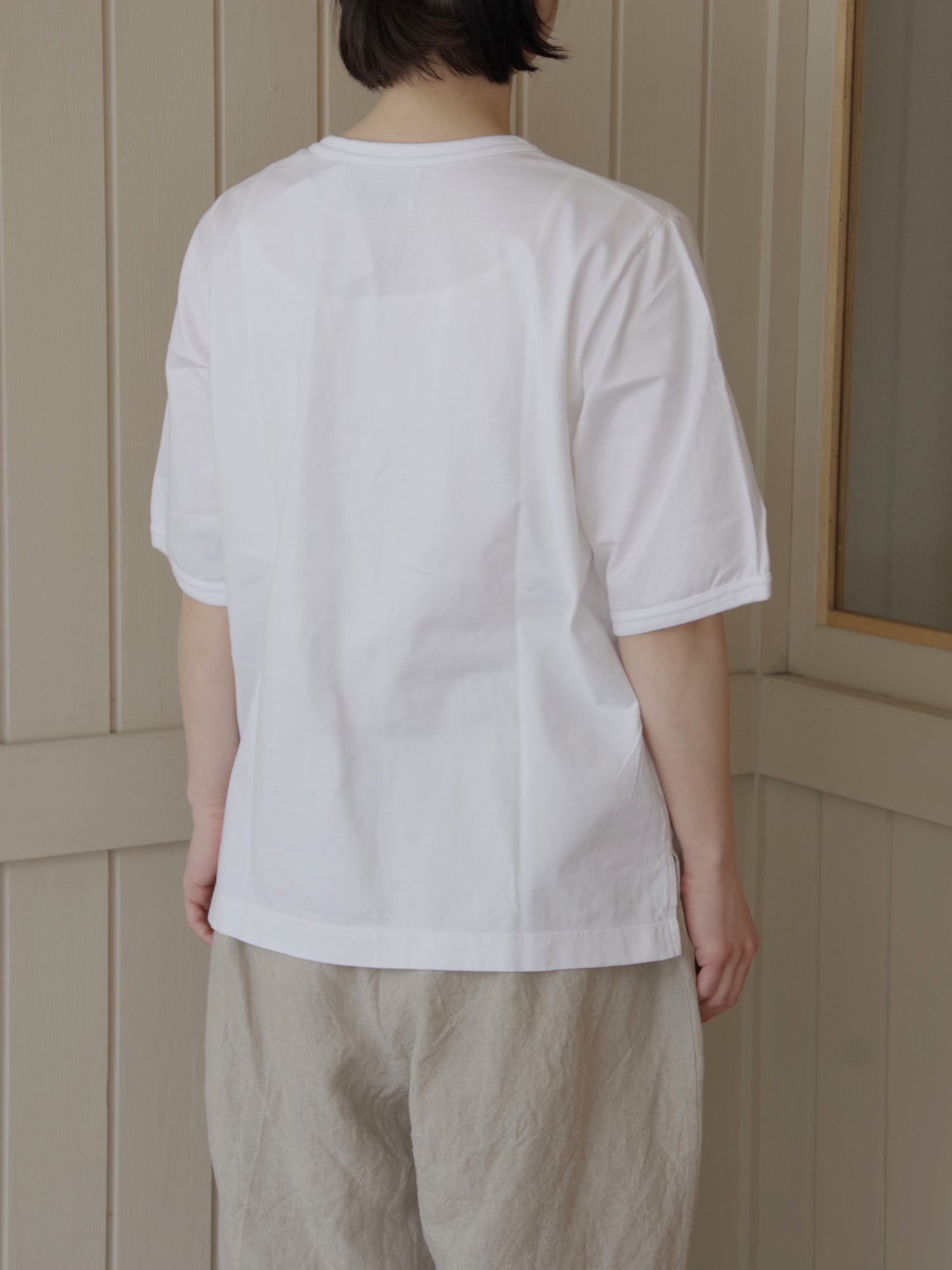 サンフォーキン天竺 シンプルクルーネックプルオーバー | OUVERT