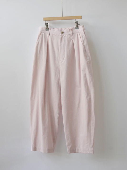 コットンツイル タックパンツ | atelier naruse