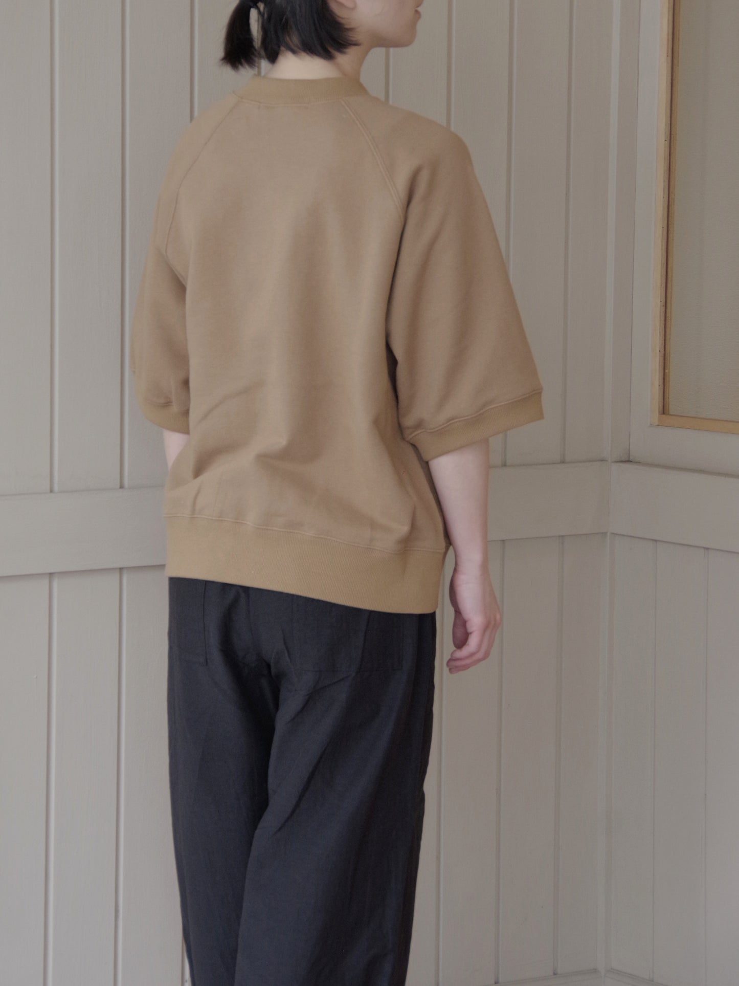 コットン半袖スウェットシャツ | atelier naruse