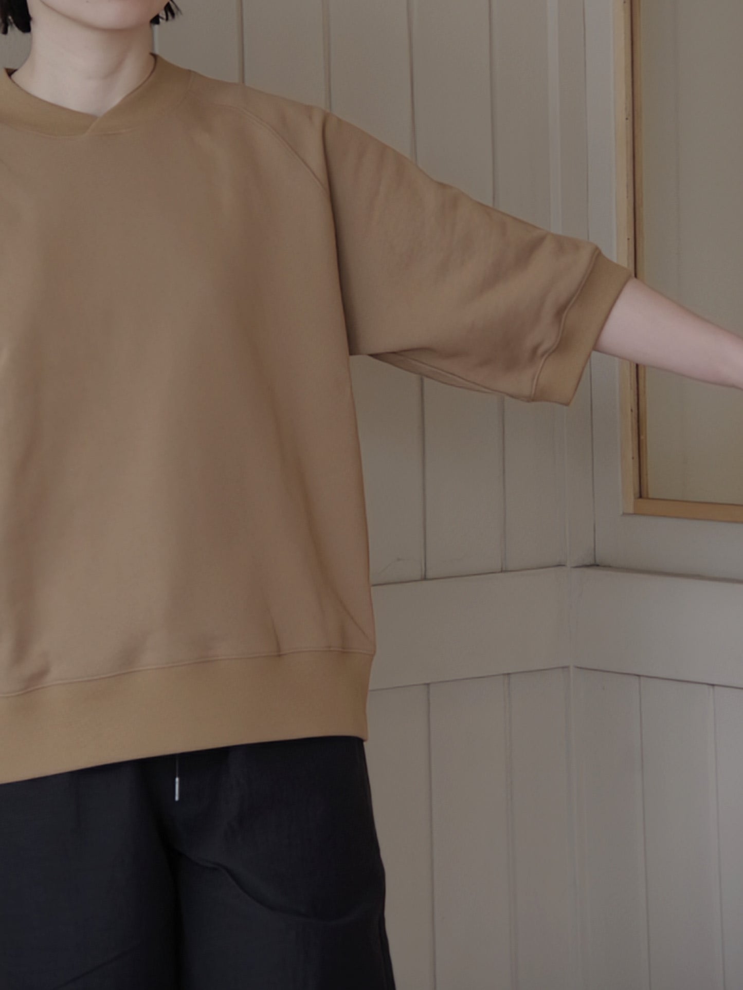 コットン半袖スウェットシャツ | atelier naruse