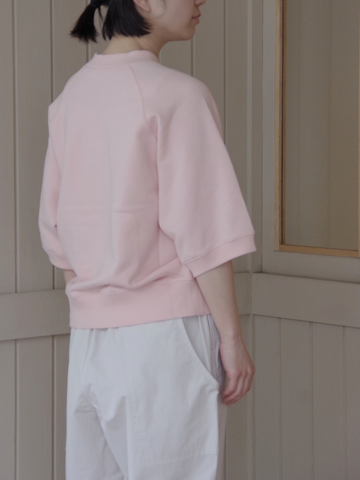 コットン半袖スウェットシャツ | atelier naruse