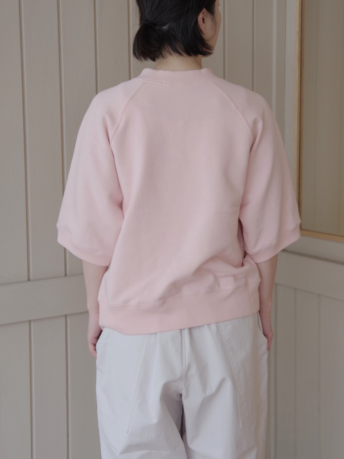 コットン半袖スウェットシャツ | atelier naruse