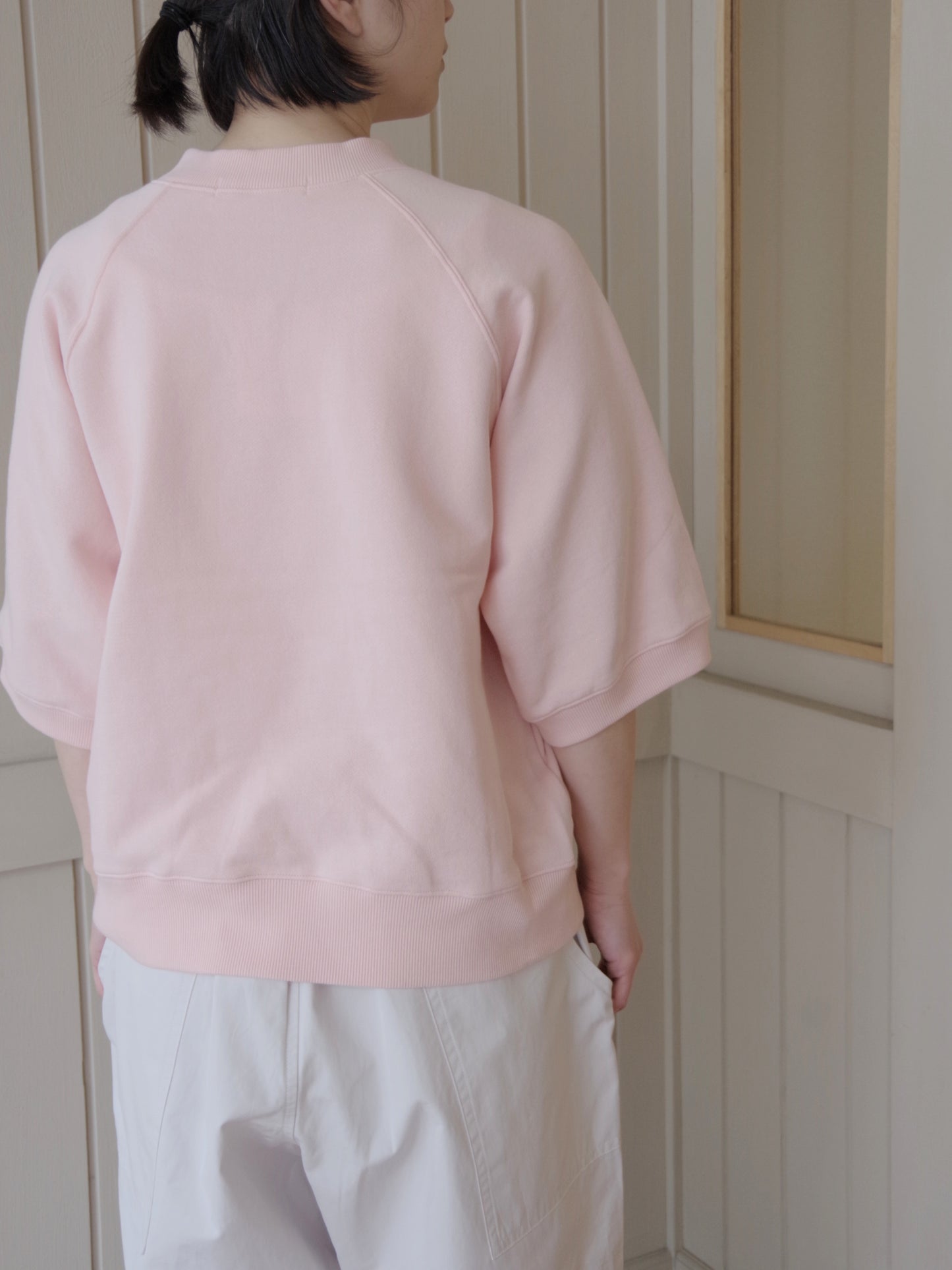 コットン半袖スウェットシャツ | atelier naruse