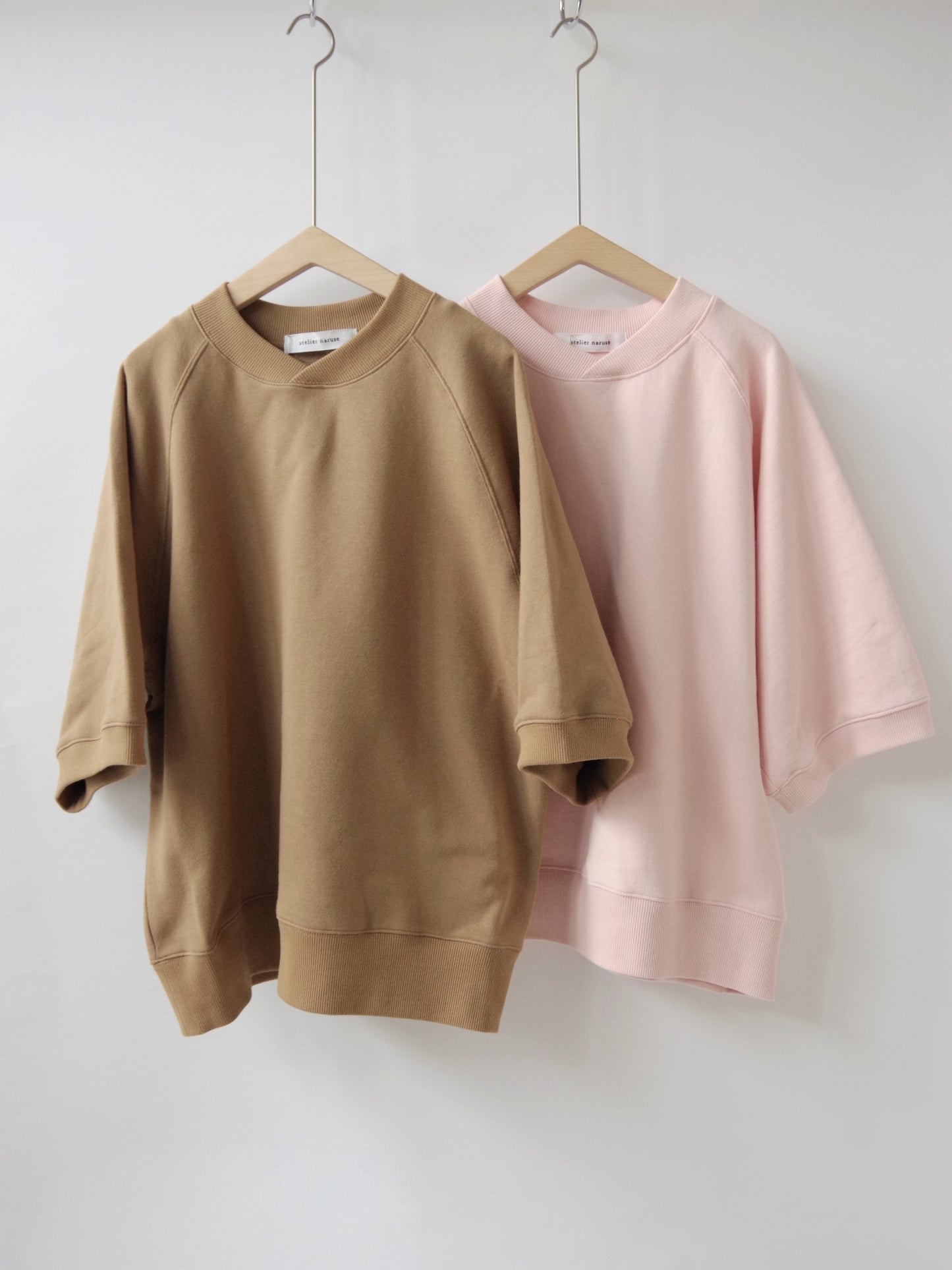 コットン半袖スウェットシャツ | atelier naruse