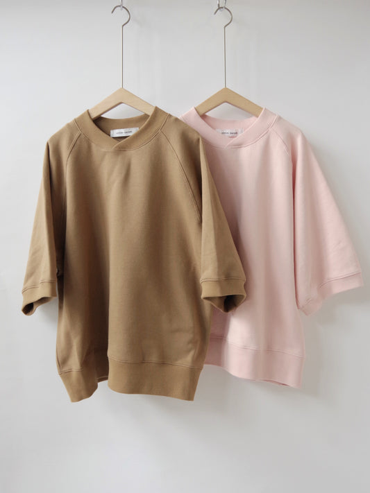 コットン半袖スウェットシャツ | atelier naruse