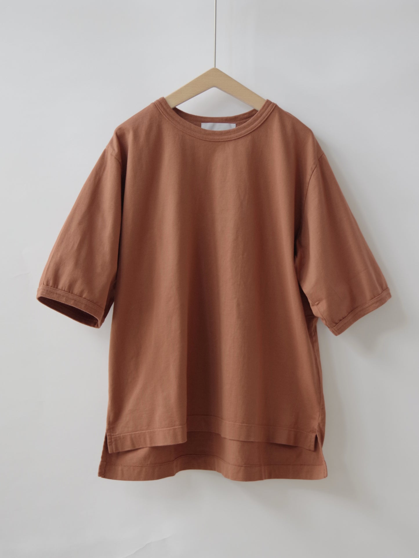 サンフォーキン天竺 シンプルクルーネックプルオーバー | OUVERT