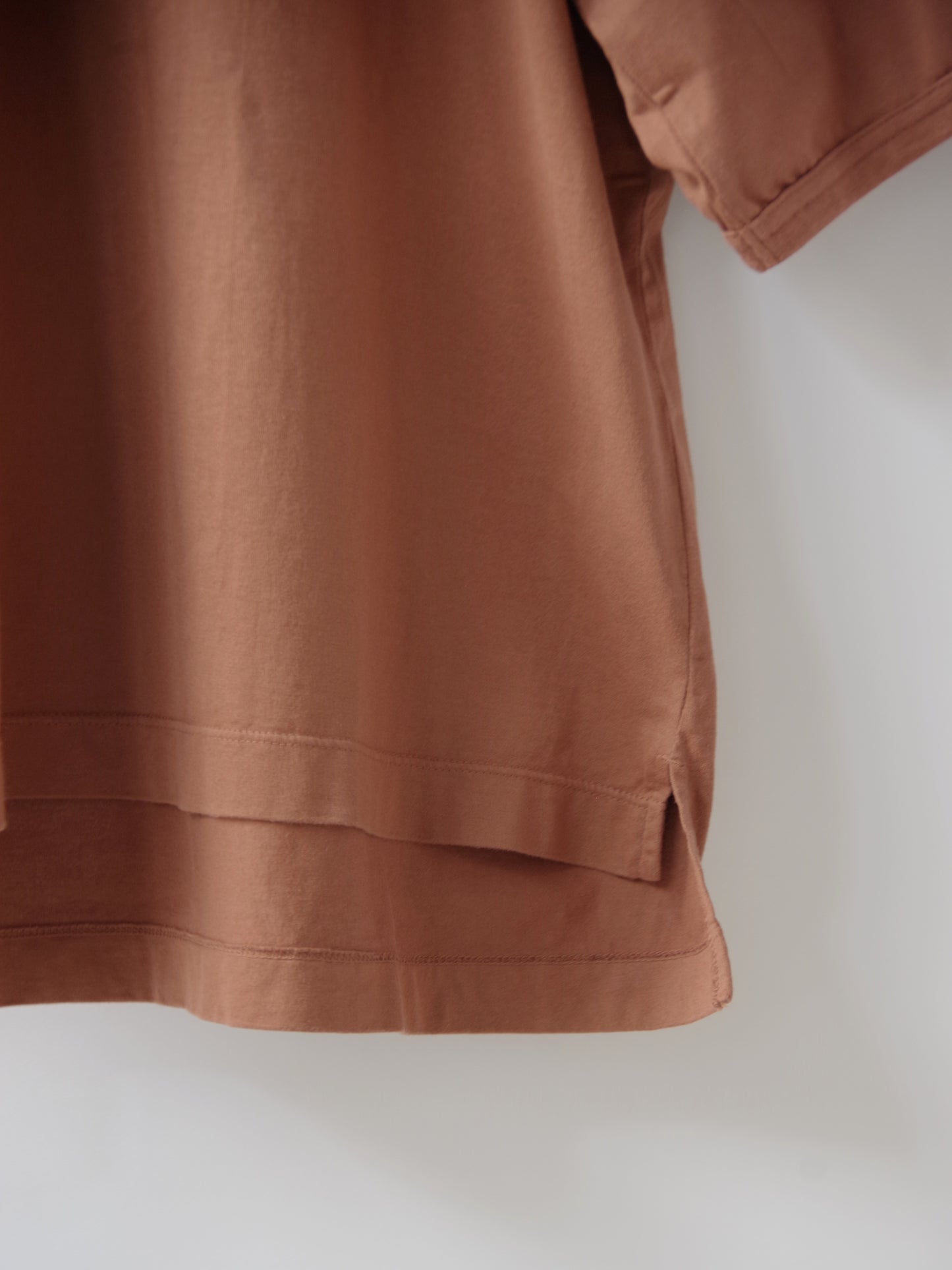 サンフォーキン天竺 シンプルクルーネックプルオーバー | OUVERT