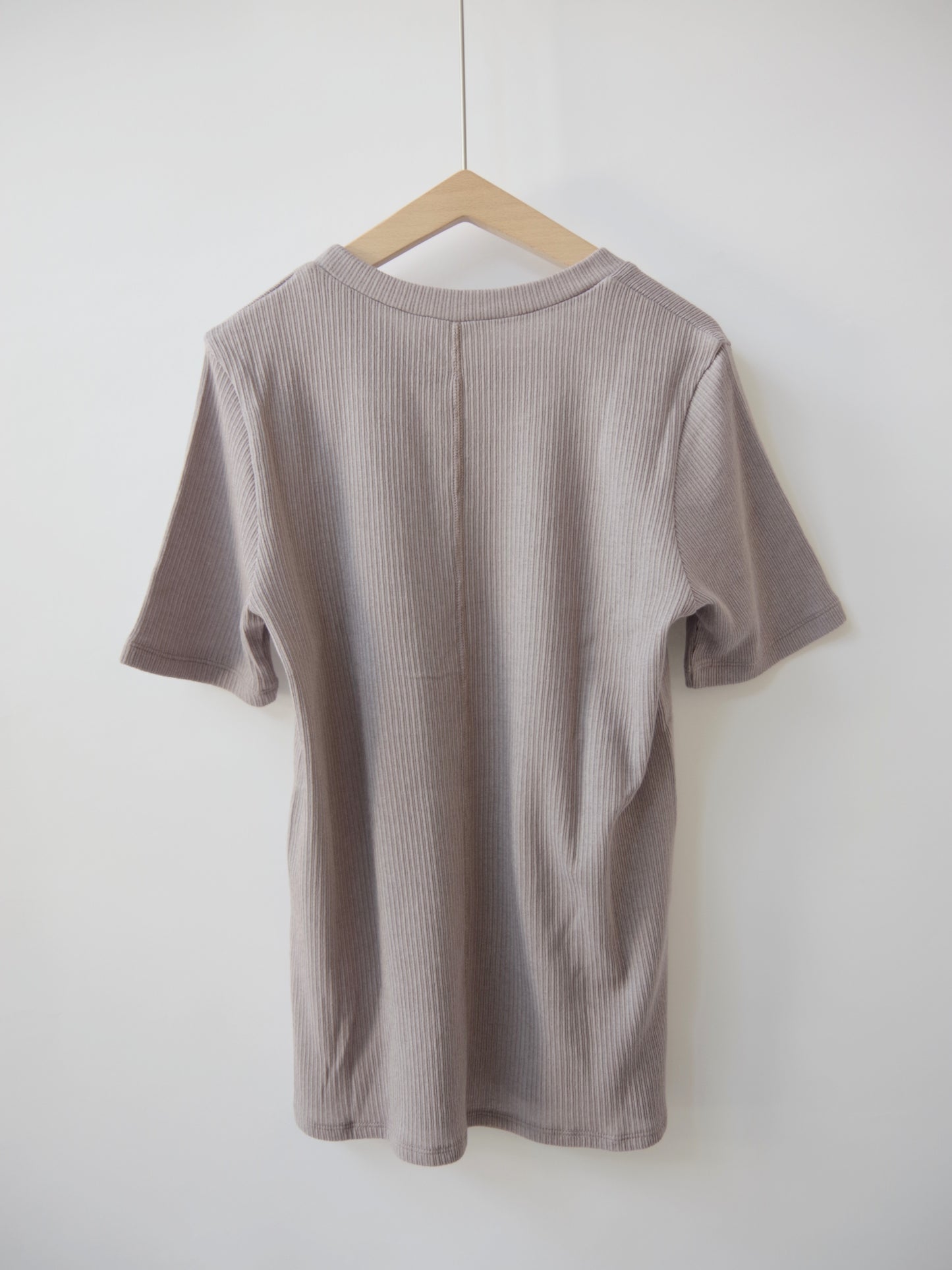 コットンポリエステルナチュラルテレコ ハーフスリーブTシャツ | yuni