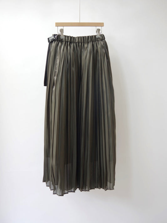 Aurora cloth double side pleated skirt | itochi