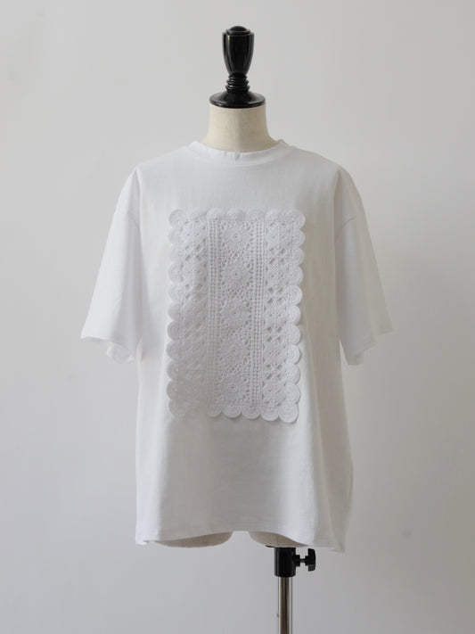 コットン レースTシャツ | yuni