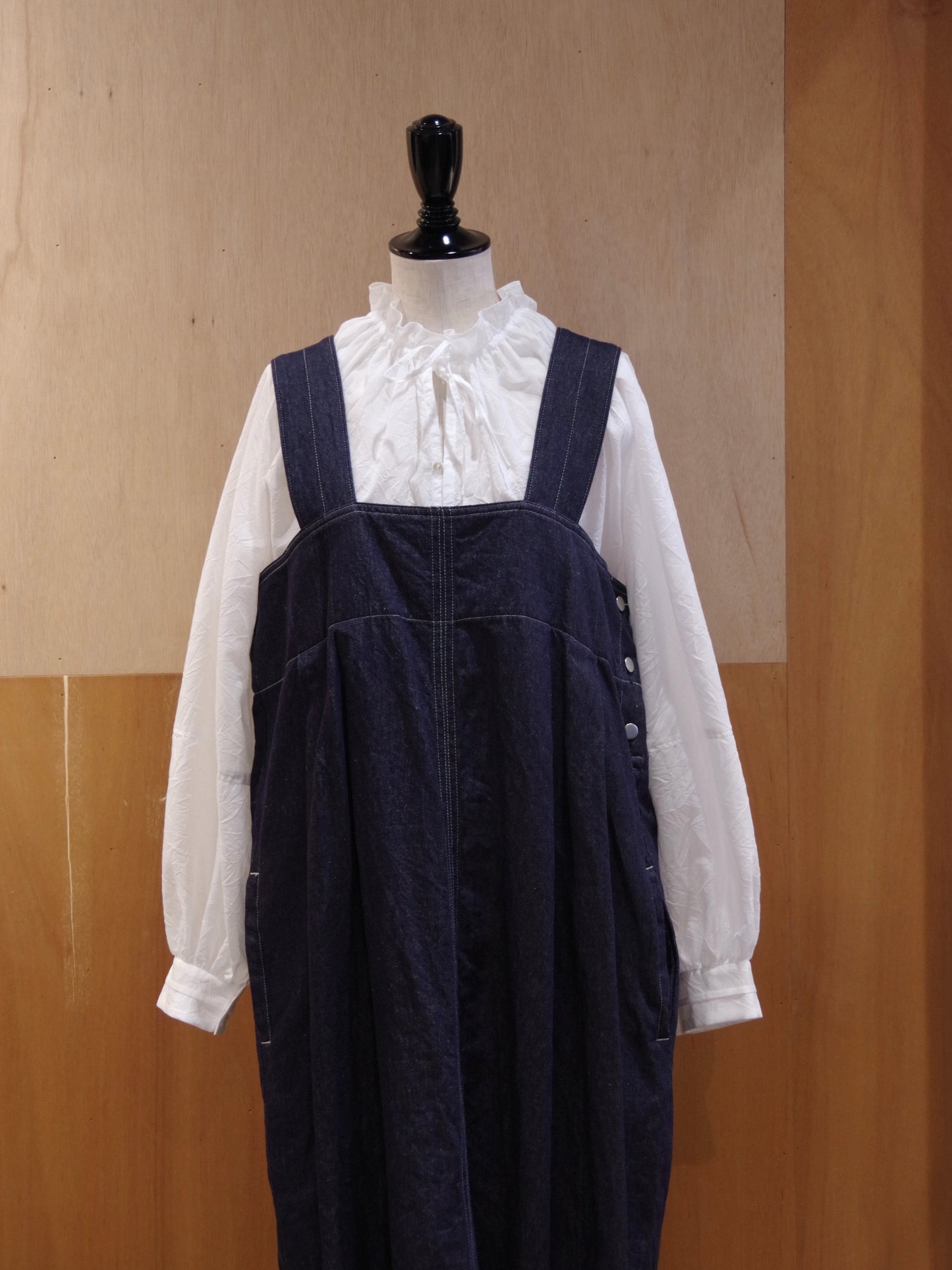 綿麻デニム ジャンパースカート | yuni