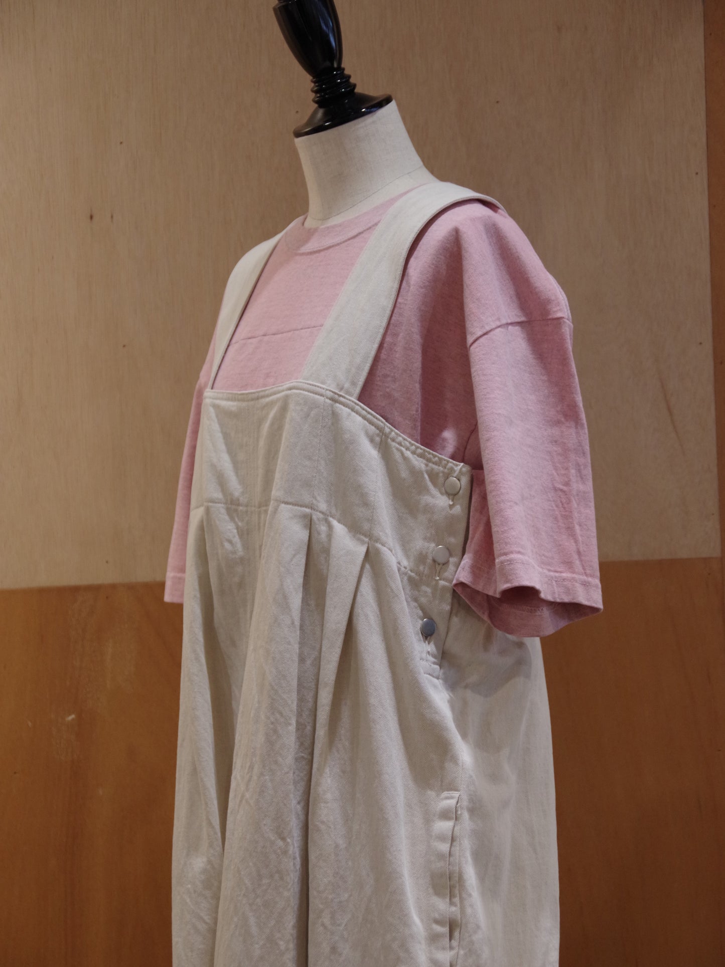 綿麻デニム ジャンパースカート | yuni