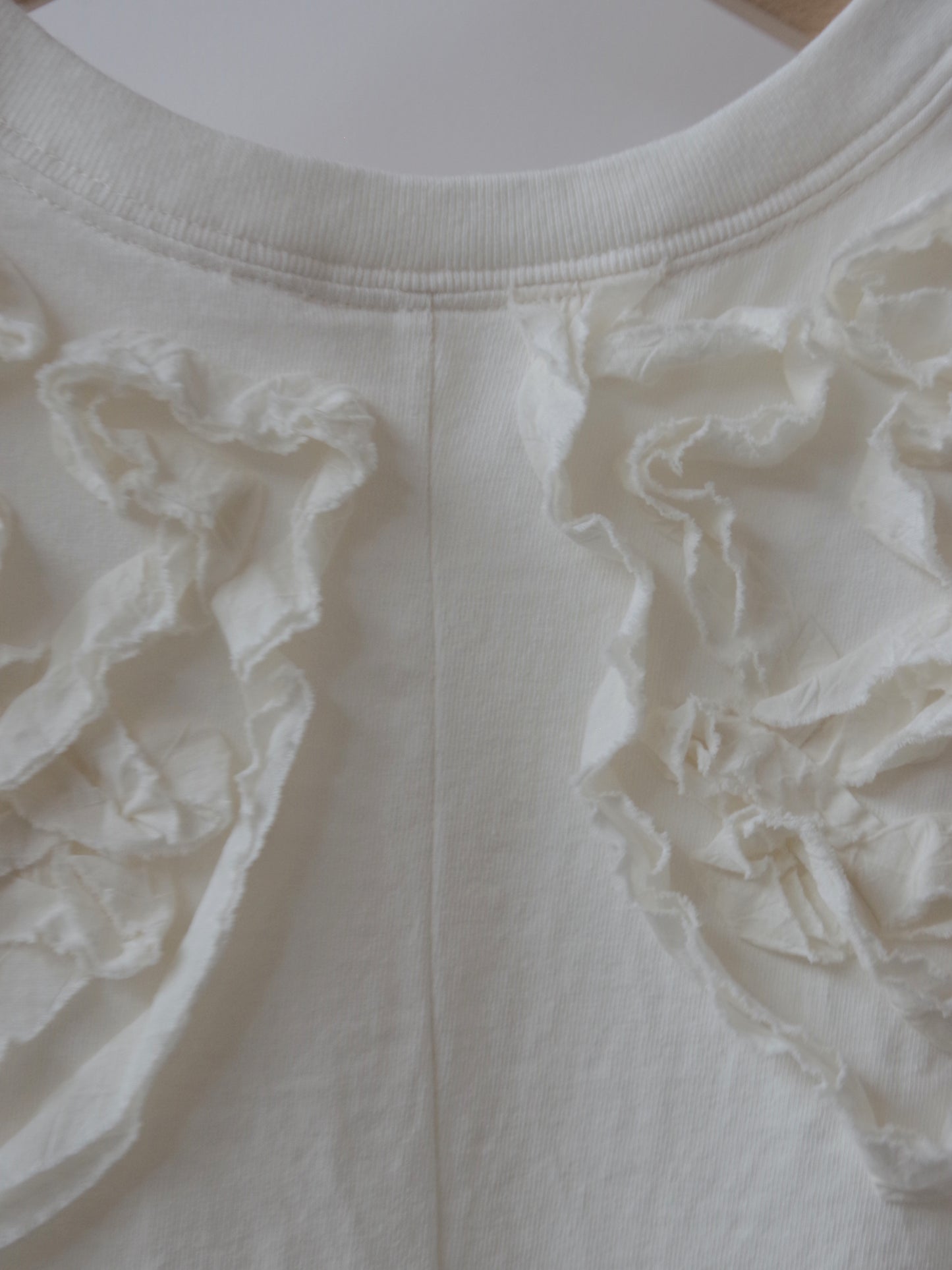 ribbon collar embroidery Tシャツ | qiri