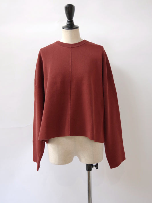 コットンスムース ショートニットプルオーバー(3 colors) | yuni