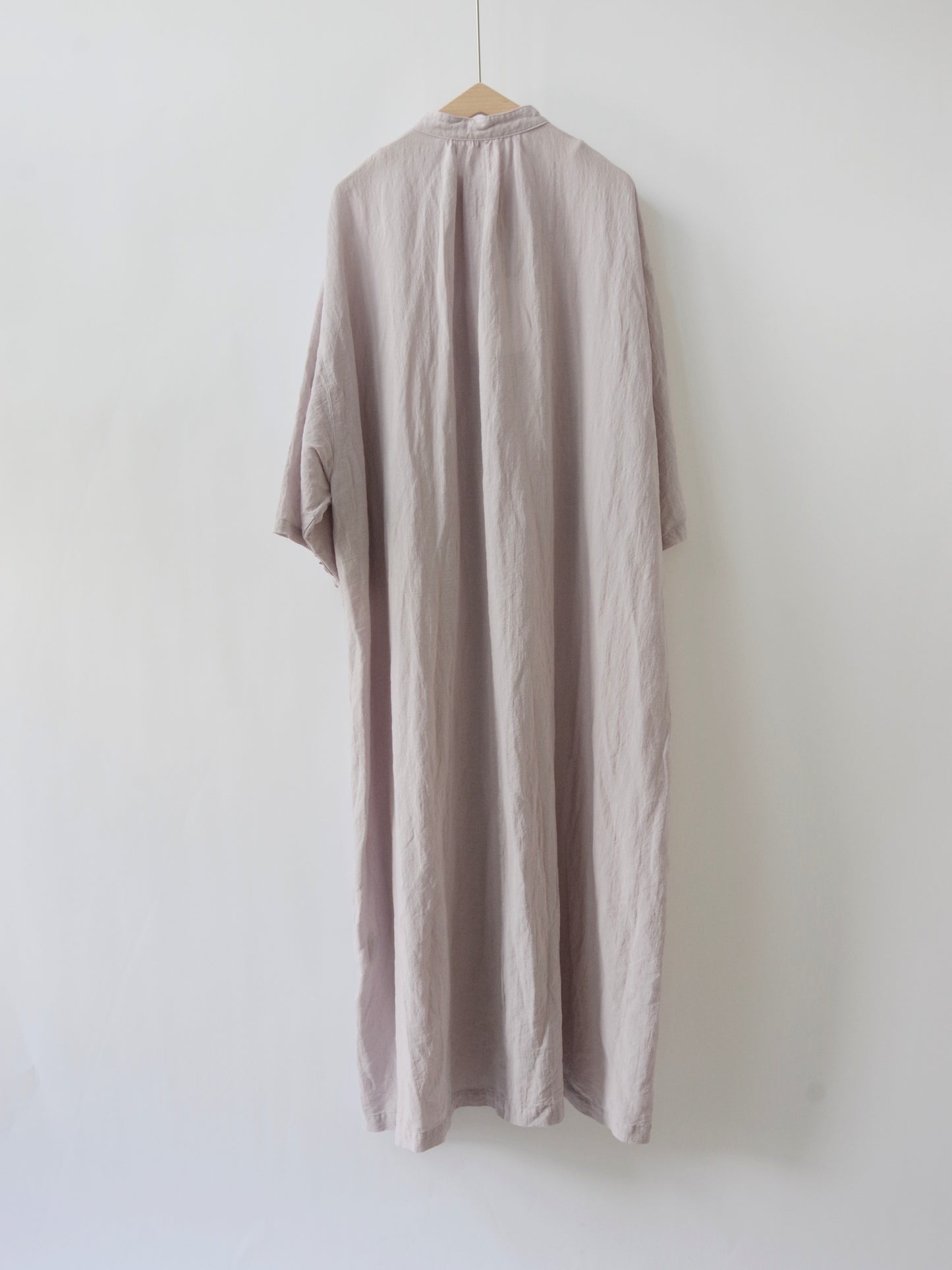 強撚CottonLine 近江晒 ribon シャツワンピース | yuni