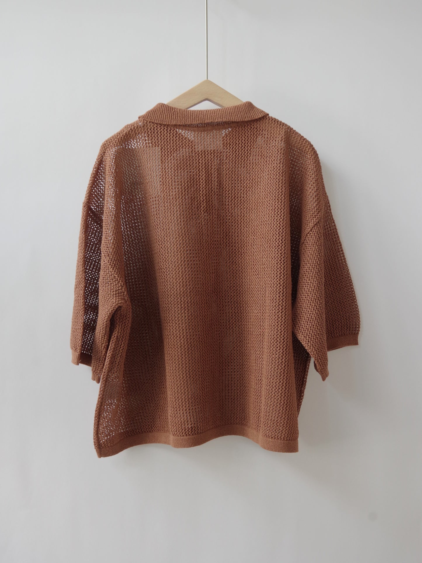 Lonsing18 和紙/Polyester knit ポロシャツ | yuni