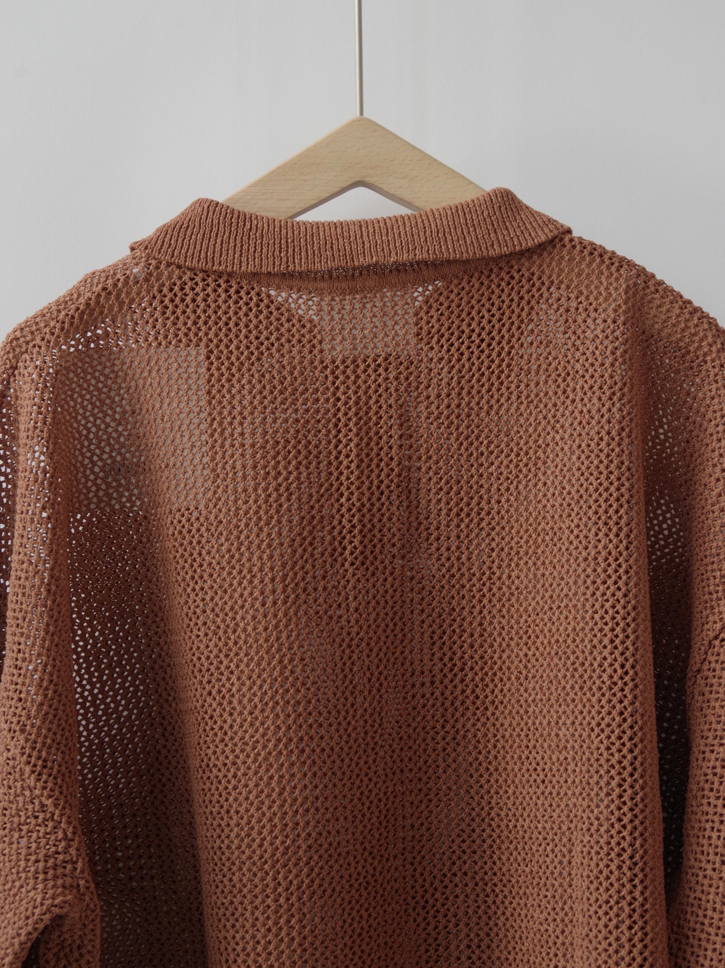 Lonsing18 和紙/Polyester knit ポロシャツ | yuni