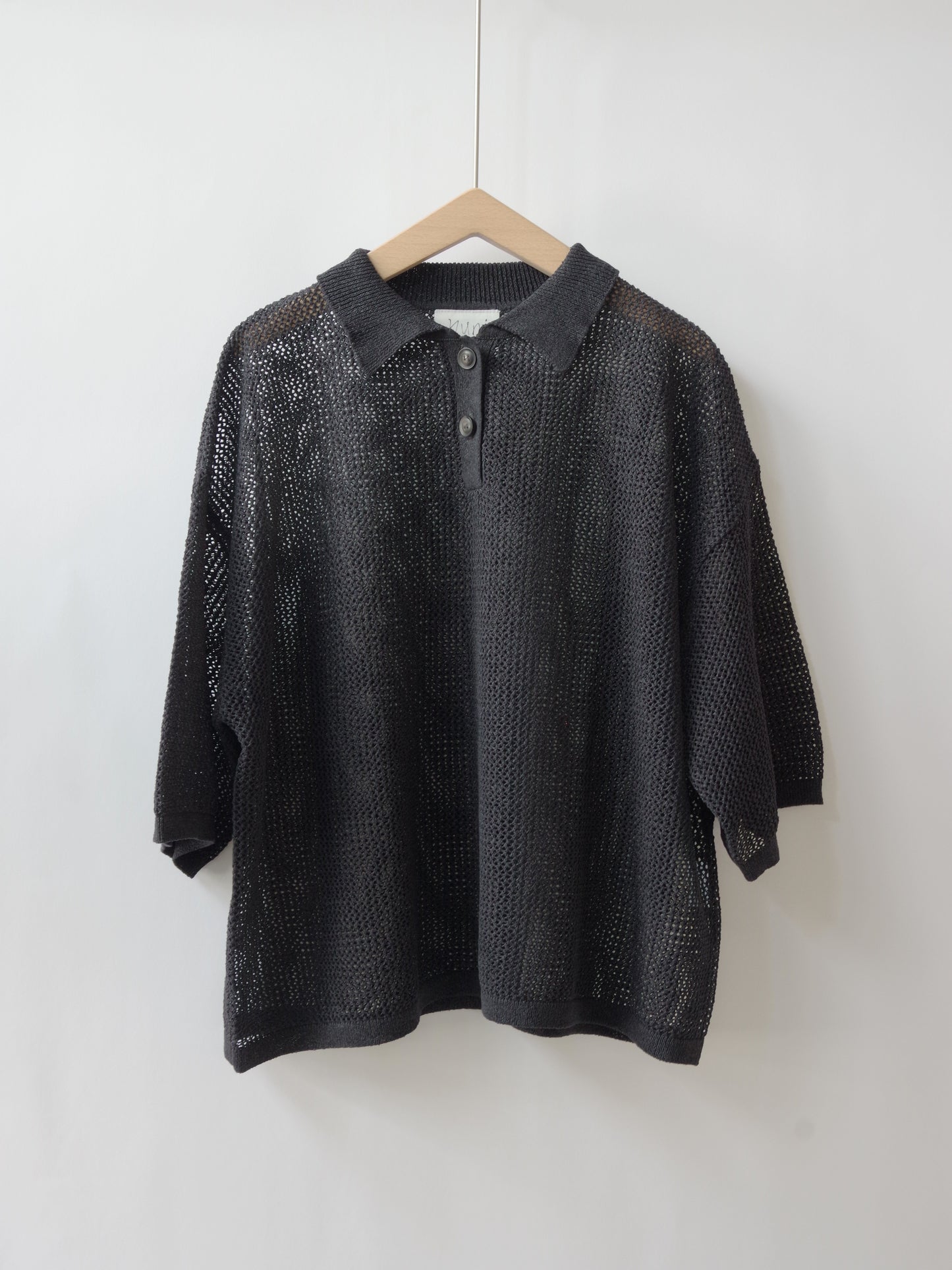 Lonsing18 和紙/Polyester knit ポロシャツ | yuni