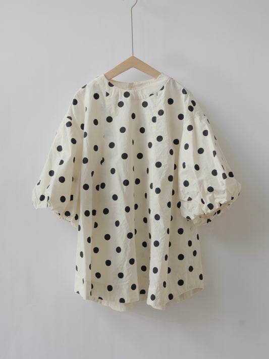 DOT PRINT BALLON ブラウス | buoybuoy