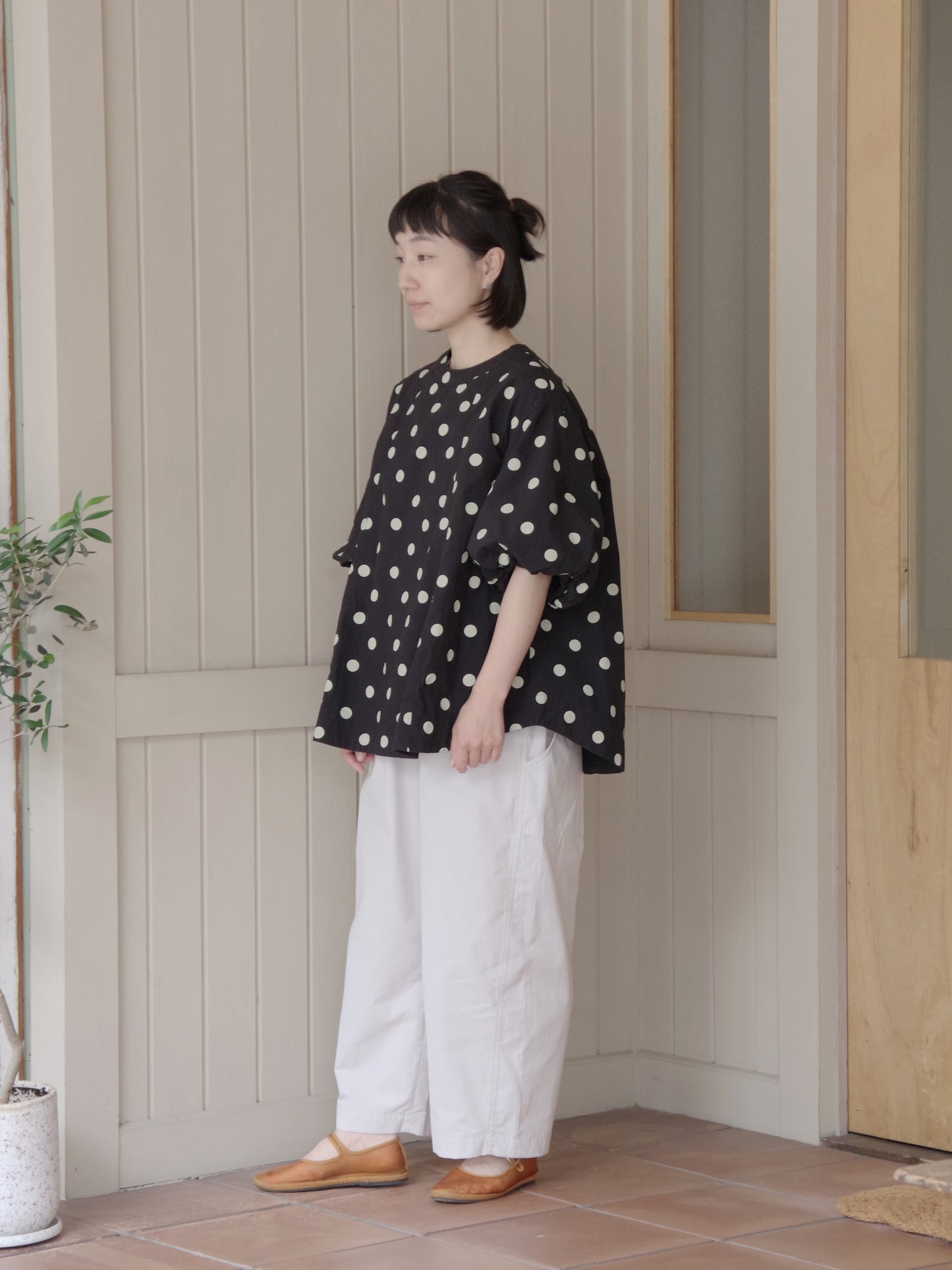 DOT PRINT BALLON ブラウス | buoybuoy