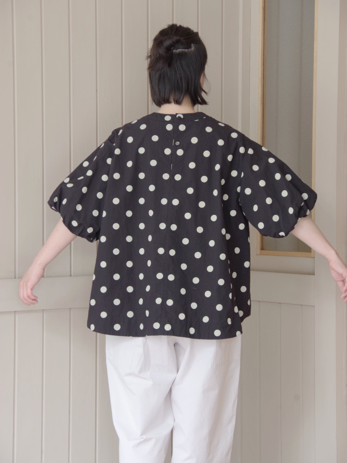 DOT PRINT BALLON ブラウス | buoybuoy