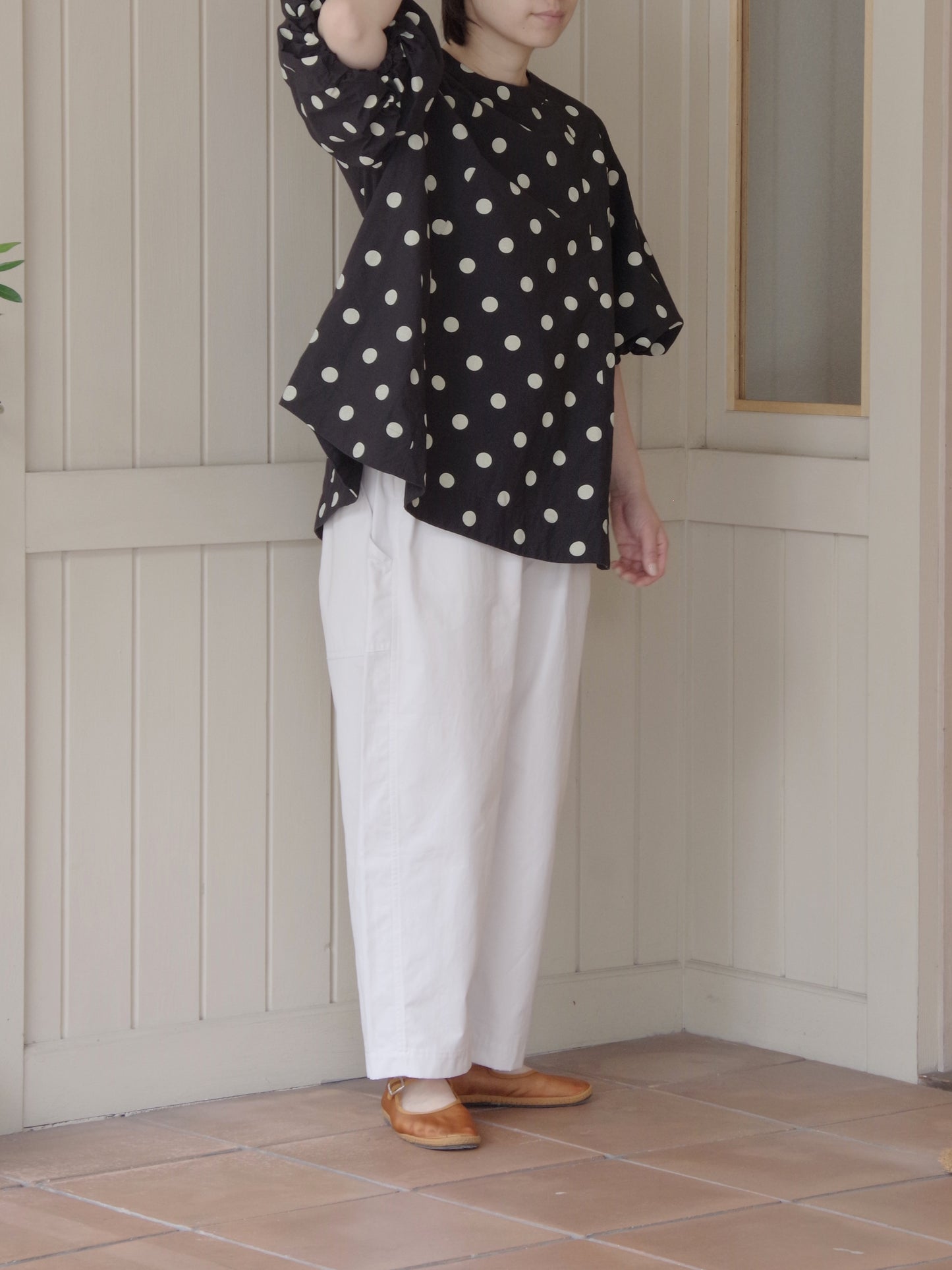 DOT PRINT BALLON ブラウス | buoybuoy