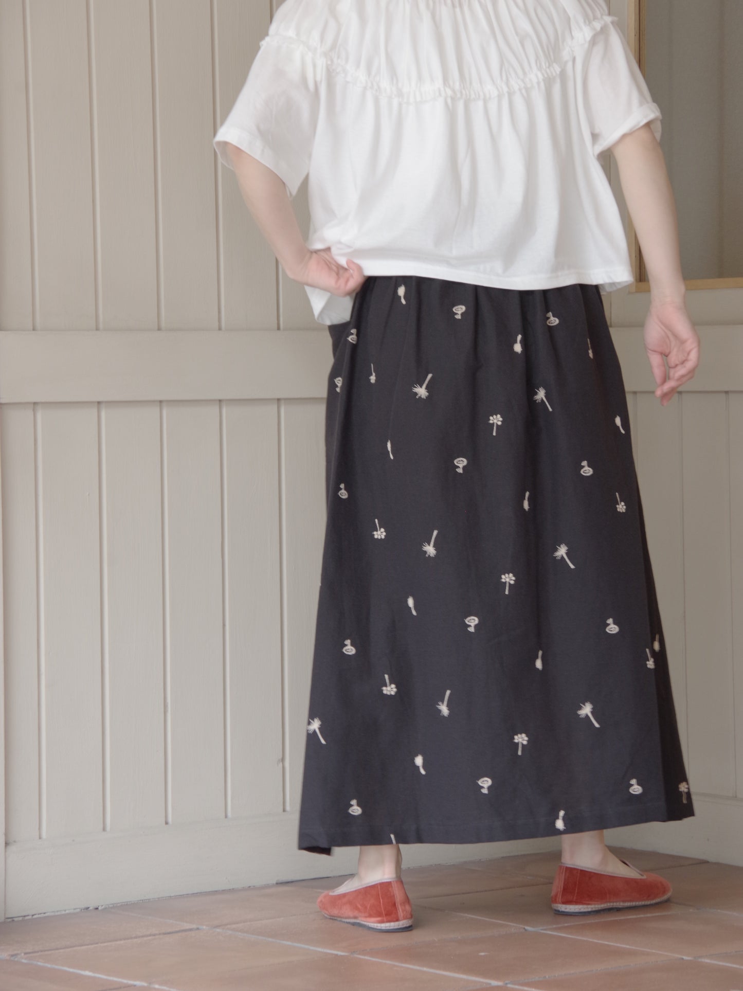 コットンリネンカットインスカート～nohara～ | atelier naruse