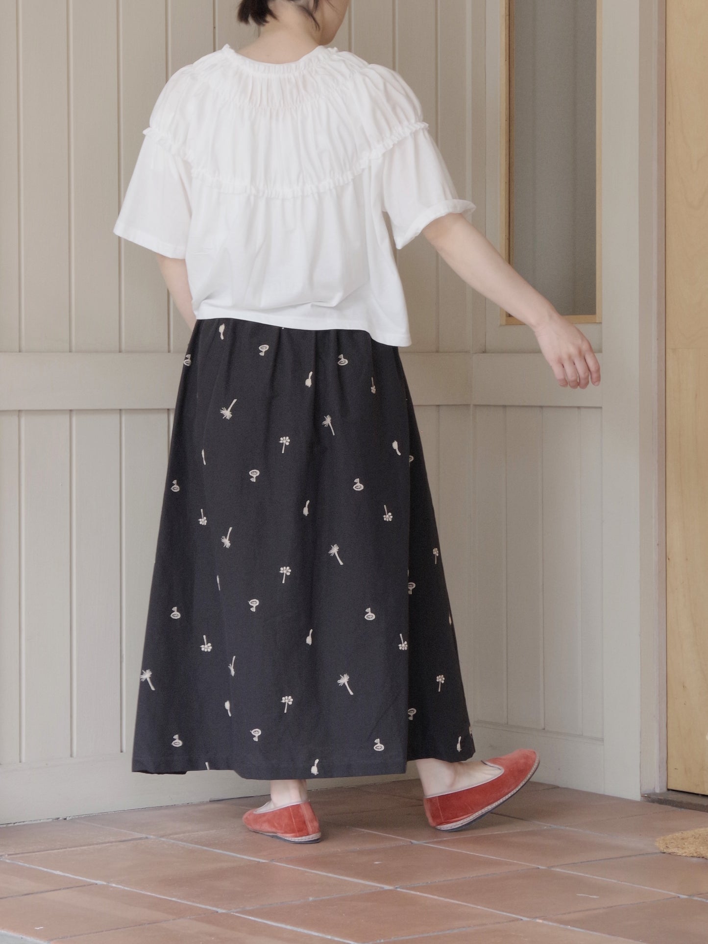 コットンリネンカットインスカート～nohara～ | atelier naruse
