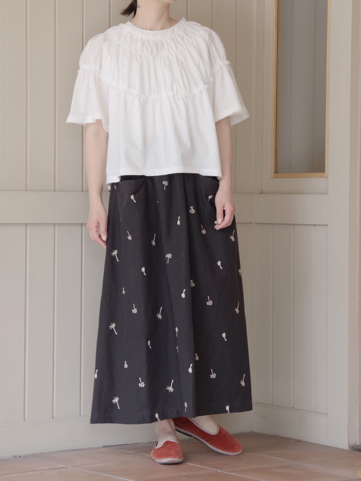 コットンリネンカットインスカート～nohara～ | atelier naruse