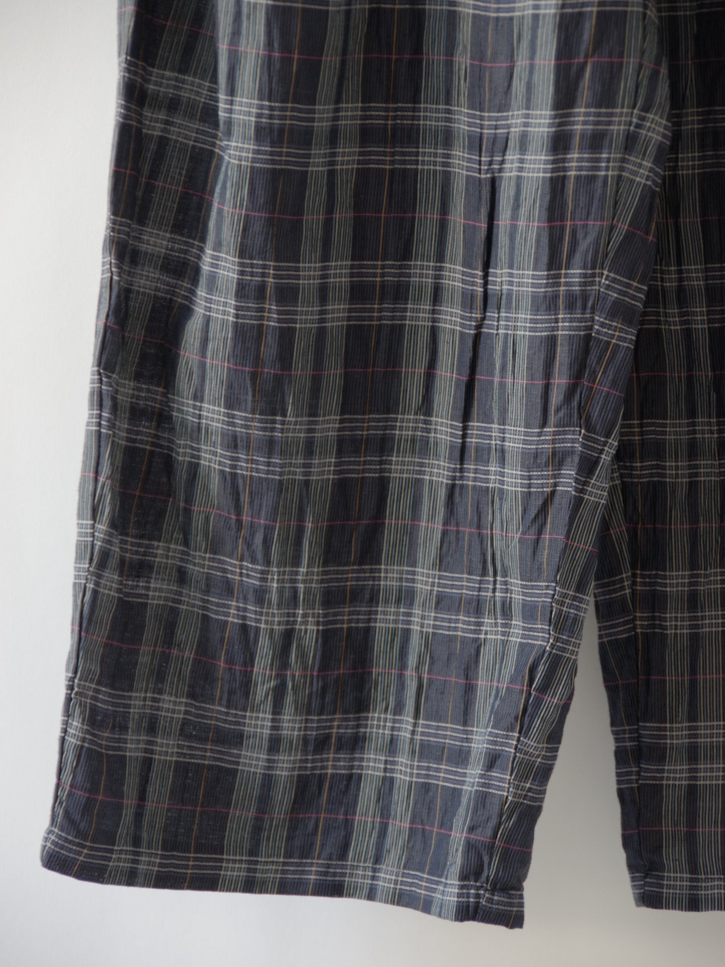 L/C/Pe washer check gum tuck パンツ | yuni