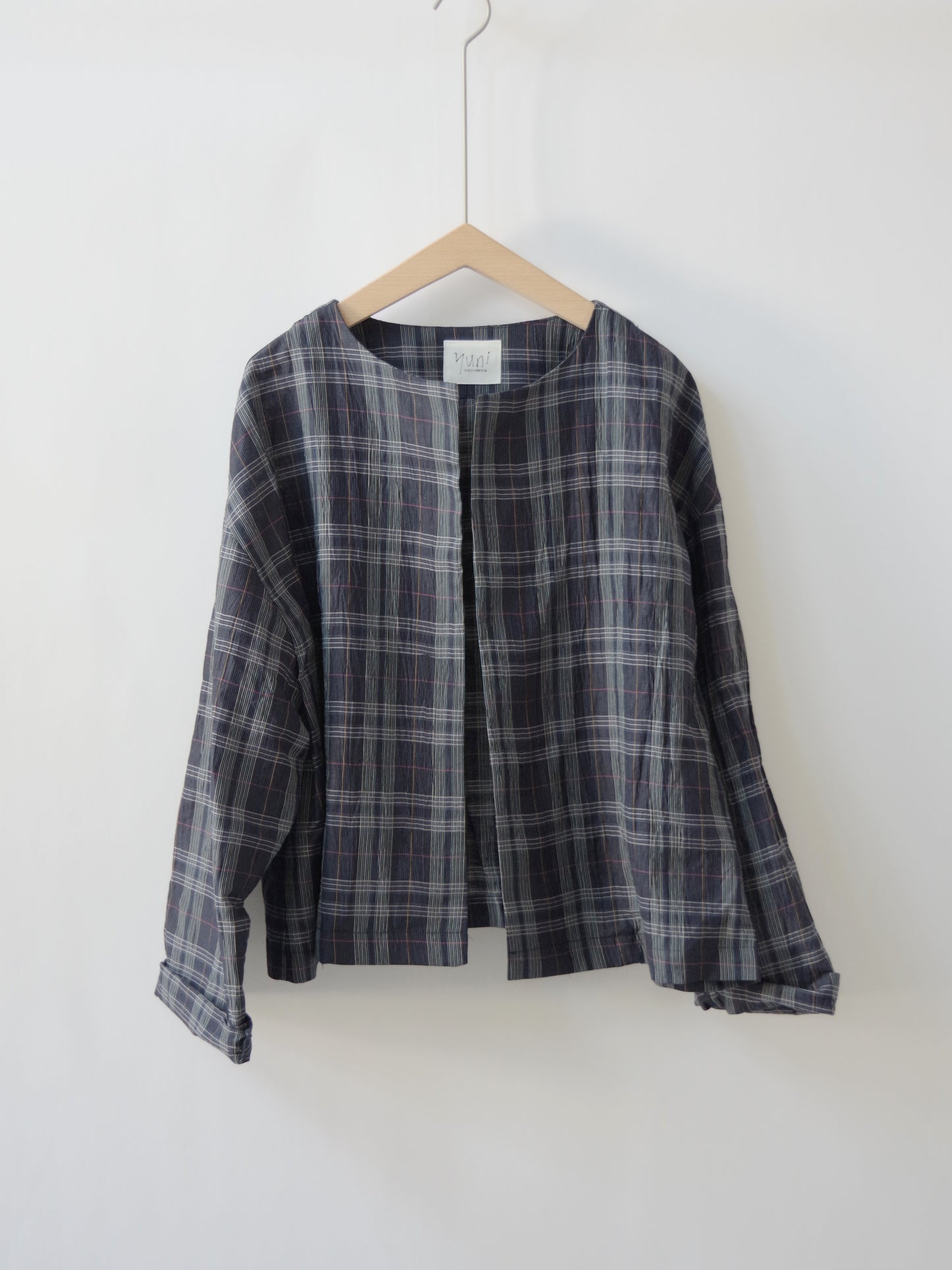 L/C/Pe washer check haori ブラウス | yuni