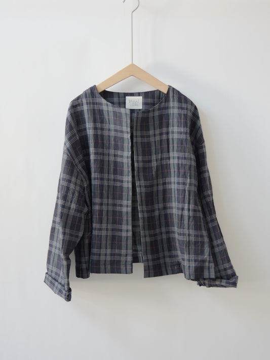 L/C/Pe washer check haori ブラウス | yuni