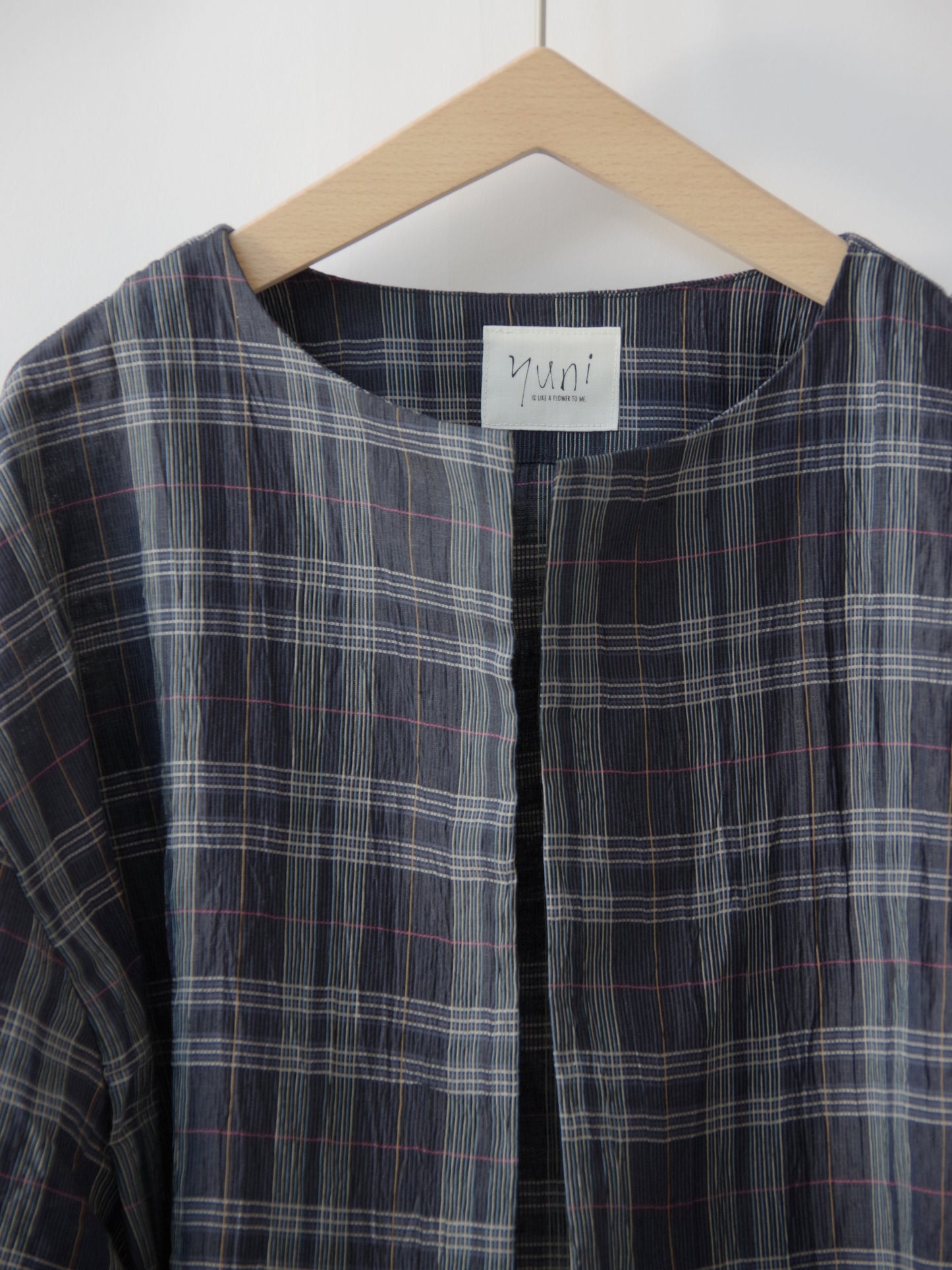 L/C/Pe washer check haori ブラウス | yuni